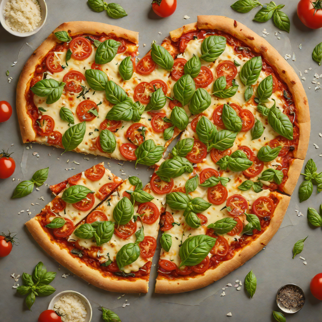 Gluten-Free Margherita Pizza with Fresh Basil and Tomato