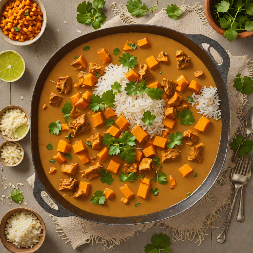 Mild Chicken Curry with Coconut Milk and Sweet Potatoes