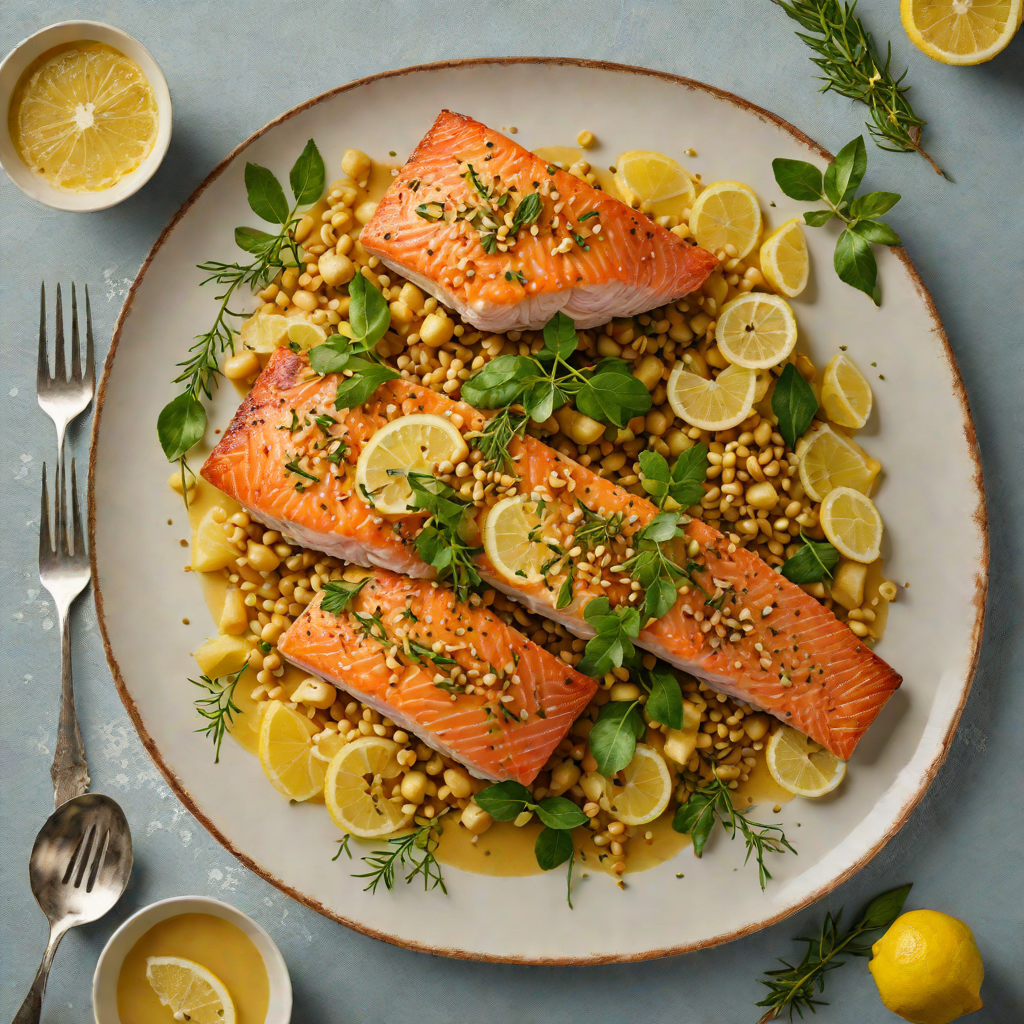 Baked Tasmanian Salmon with Lemon Myrtle and Macadamia Crust