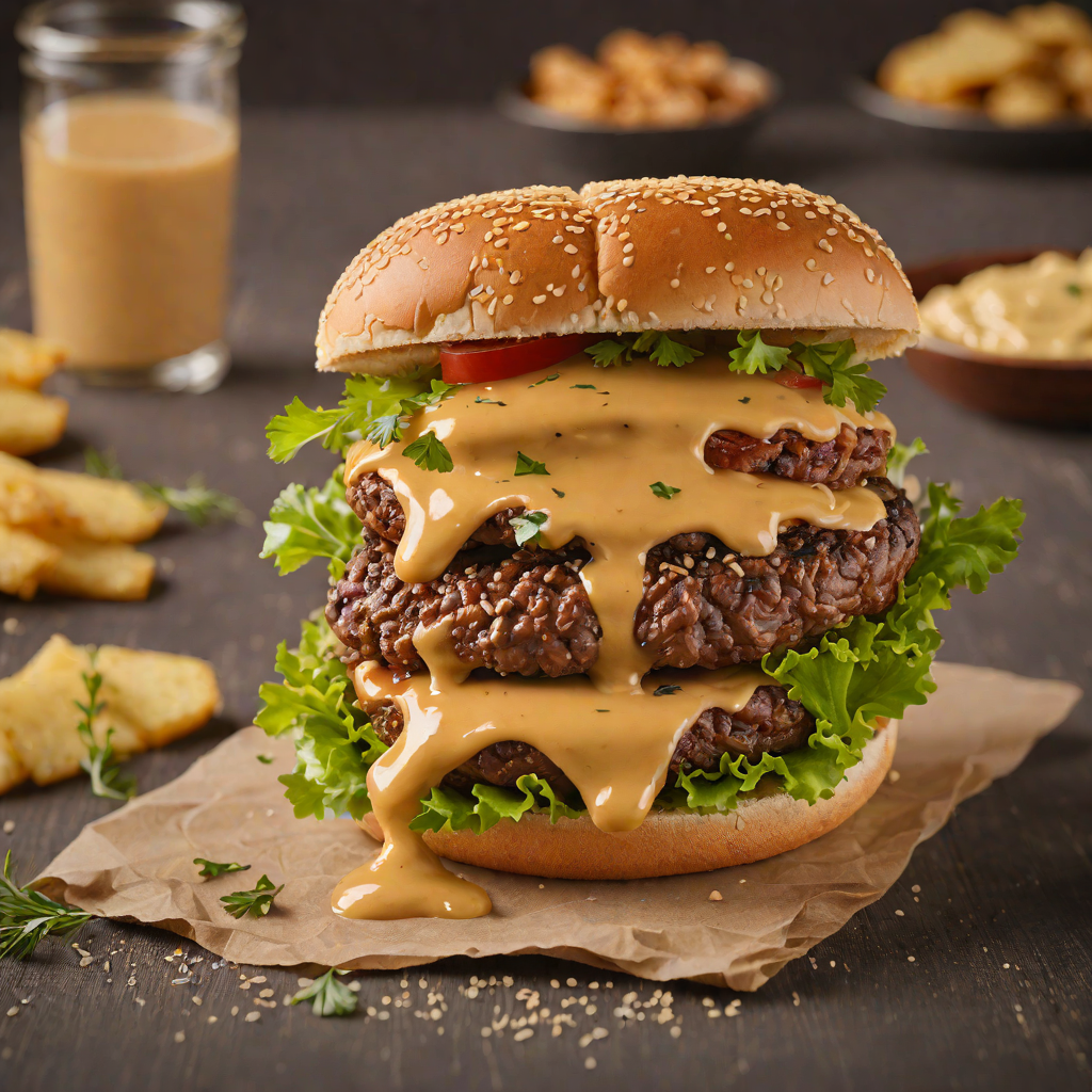 Grilled Wyoming Bison Burger with Smoky Chipotle Aioli