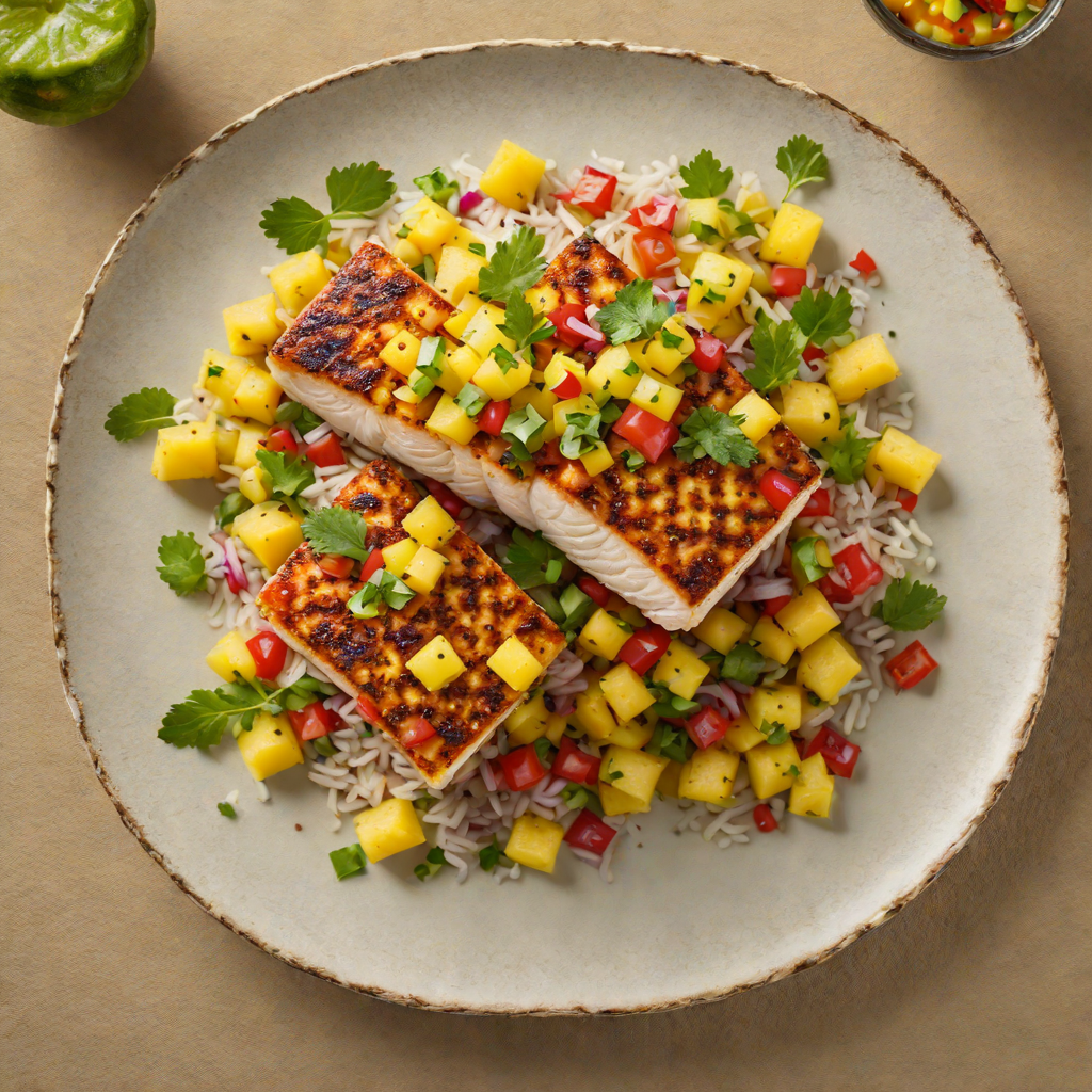 Seared Mahi-Mahi with Tropical Pineapple Salsa
