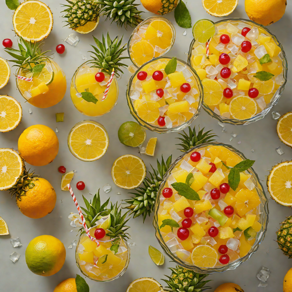 No-Cook Tropical Citrus and Pineapple Party Punch