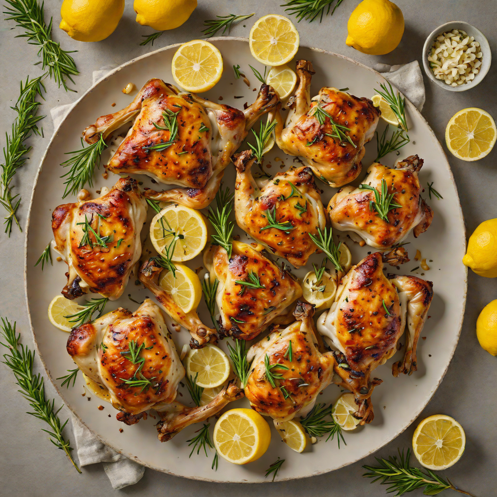 Lemon-Rosemary Roasted Chicken Thighs with Garlic