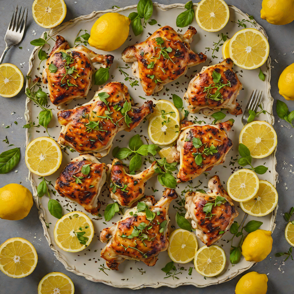 Baked Greek-Style Lemon Oregano Chicken Thighs