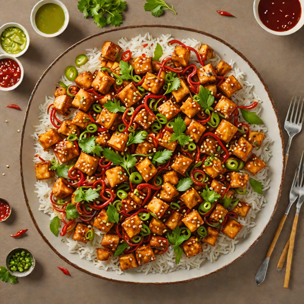 Spicy Korean Hot Pepper Tofu Stir Fry