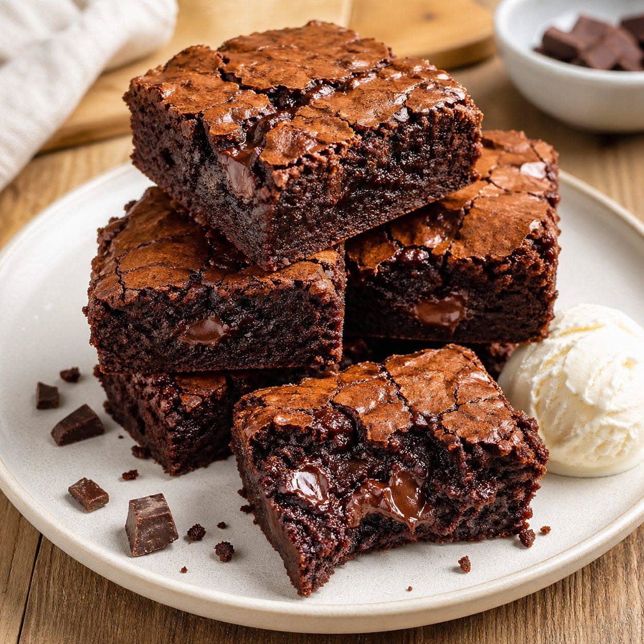 Milo Brownie with Coffee Glaze