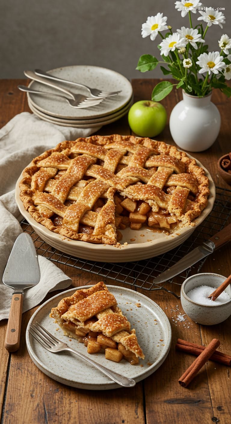Spiced Apple Lattice Pie