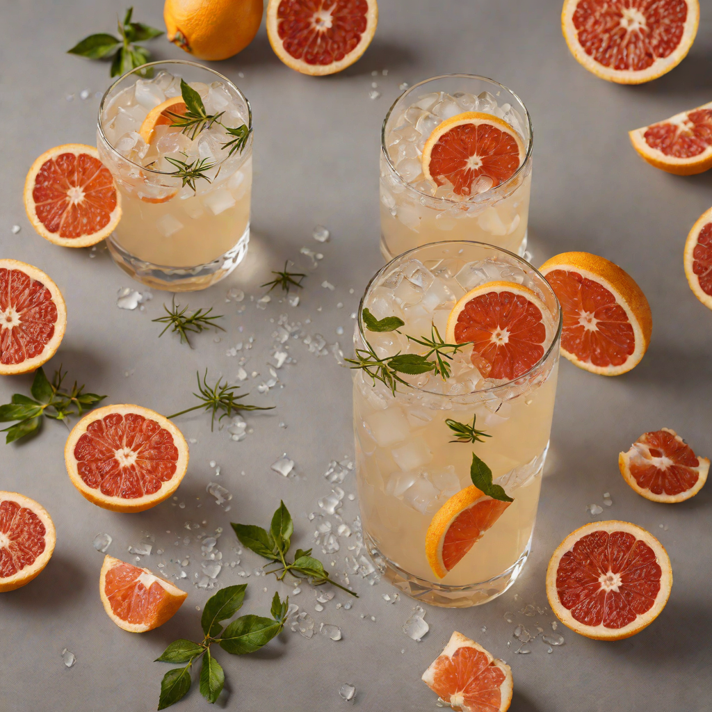 Charred Grapefruit Gin Fizz