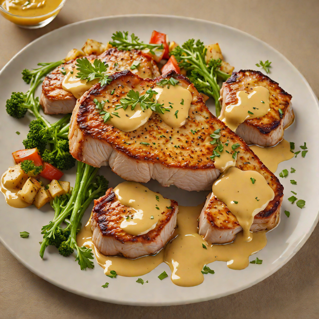 Pan-Seared Pork Chops with Tangy Mustard Sauce