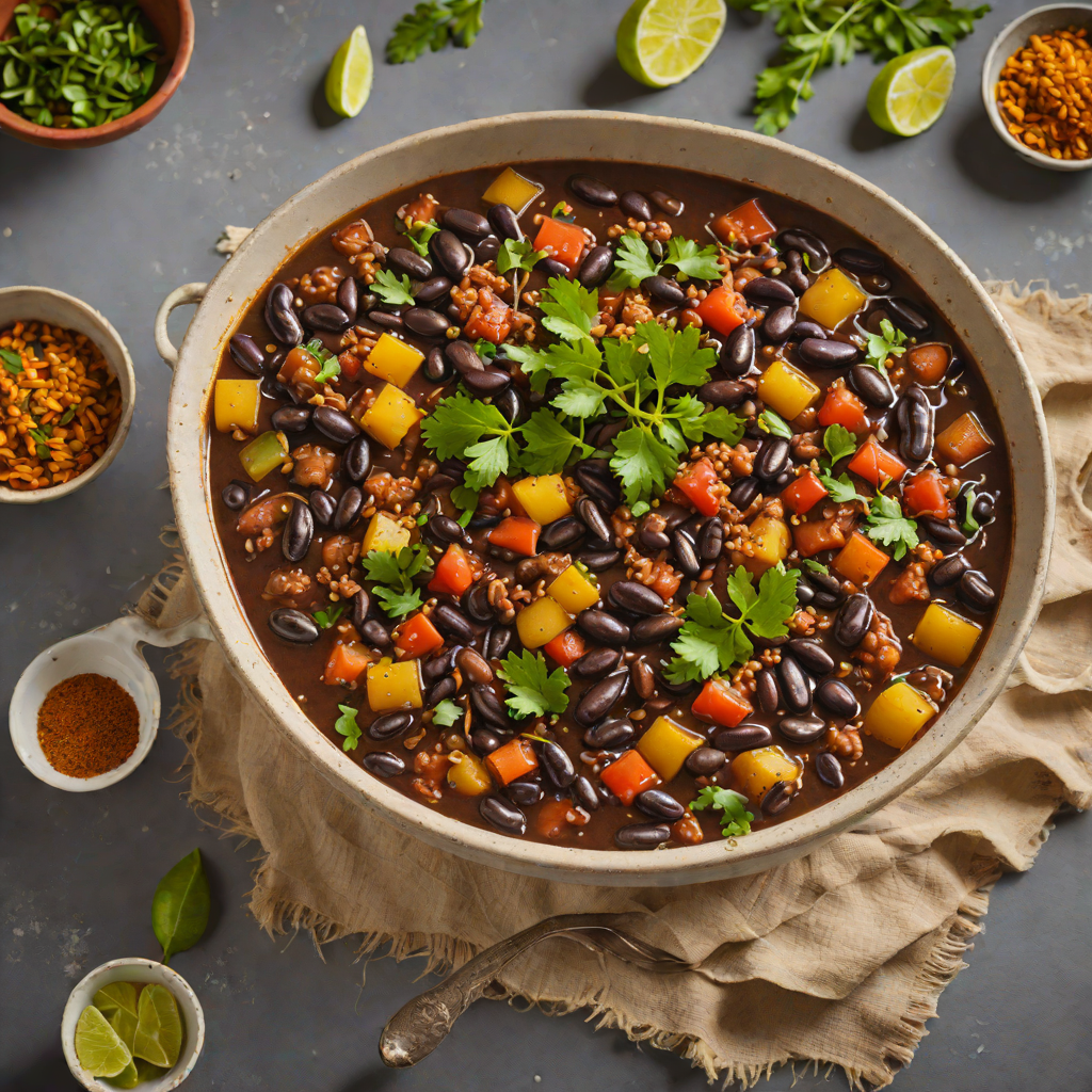 Slow-Cooked Black Bean Stew with Aniseed and Oaxacan Spices