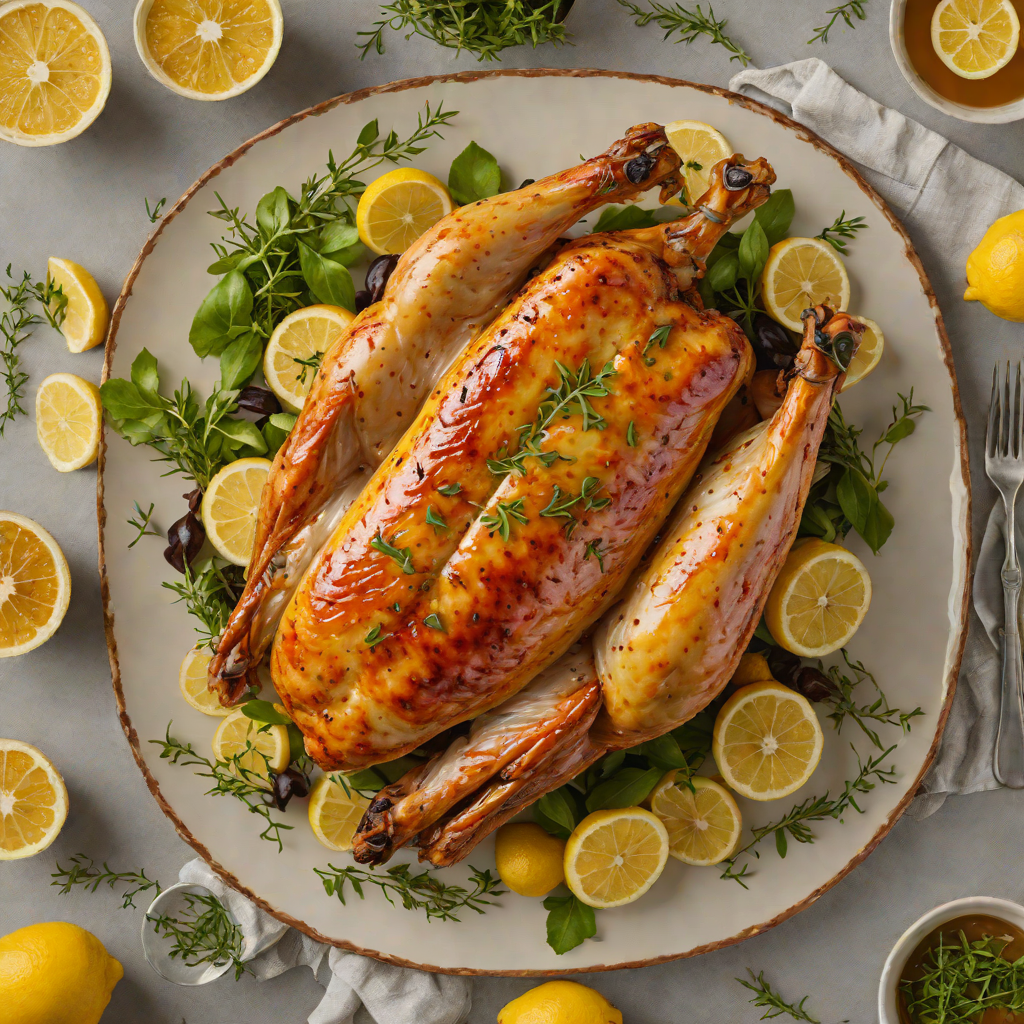 Honey-Glazed Lemon Thyme Roasted Chicken