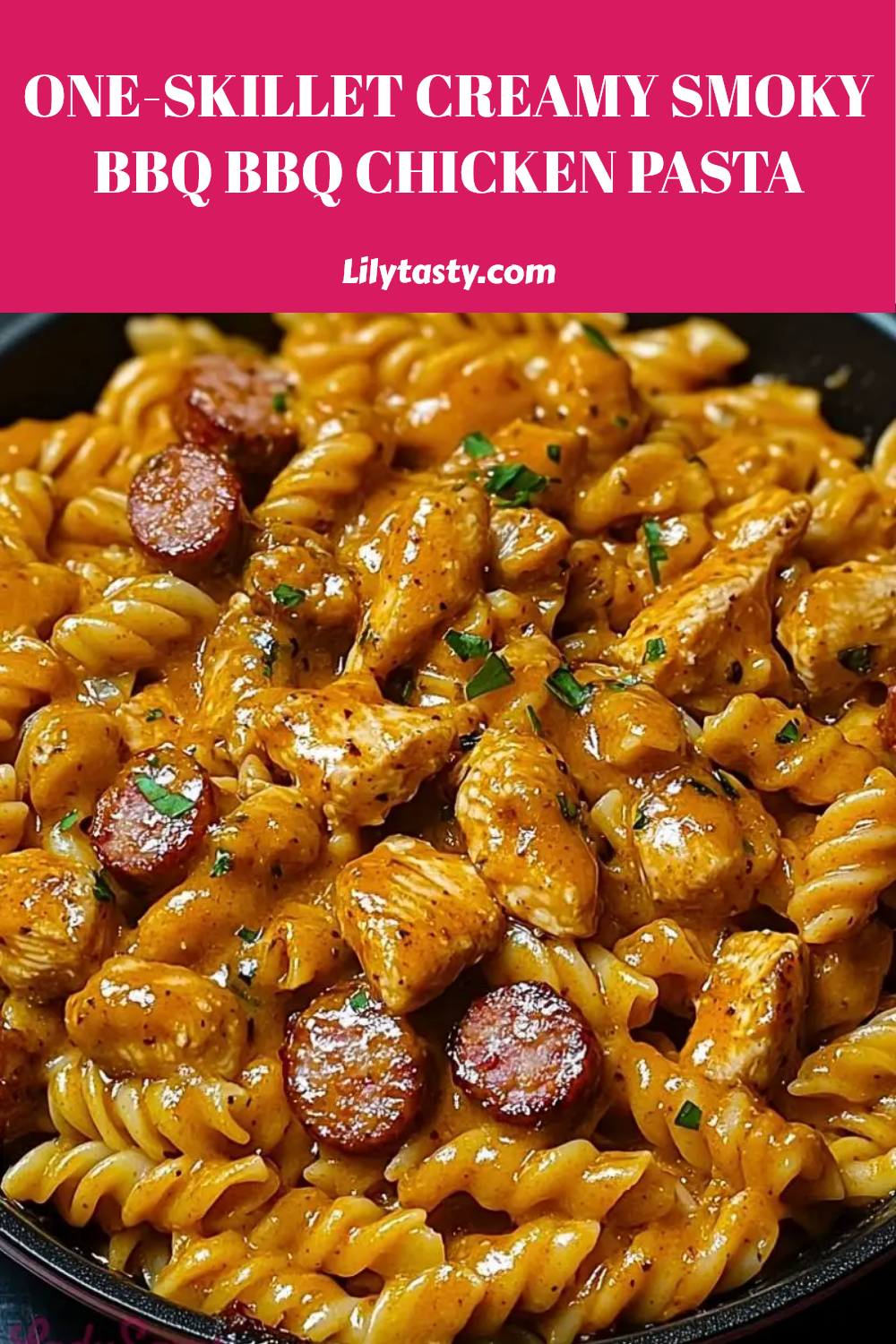 Smoky BBQ Chicken Pasta with Andouille Sausage
