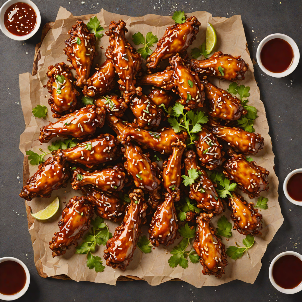 Korean Twice-Fried Chicken Wings with Spicy Soy Glaze