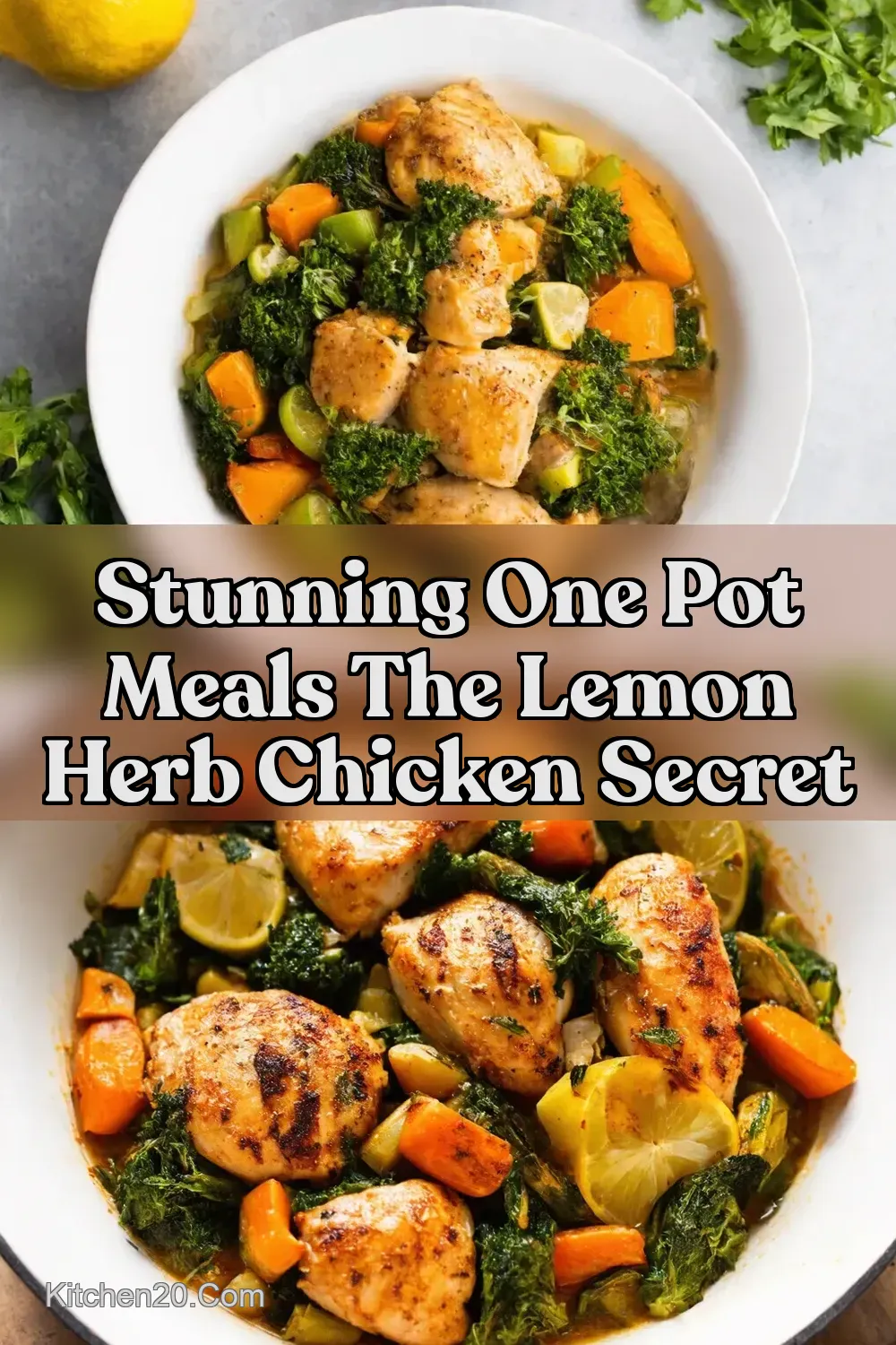 One-Pot Lemon Herb Chicken with Roasted Veggies