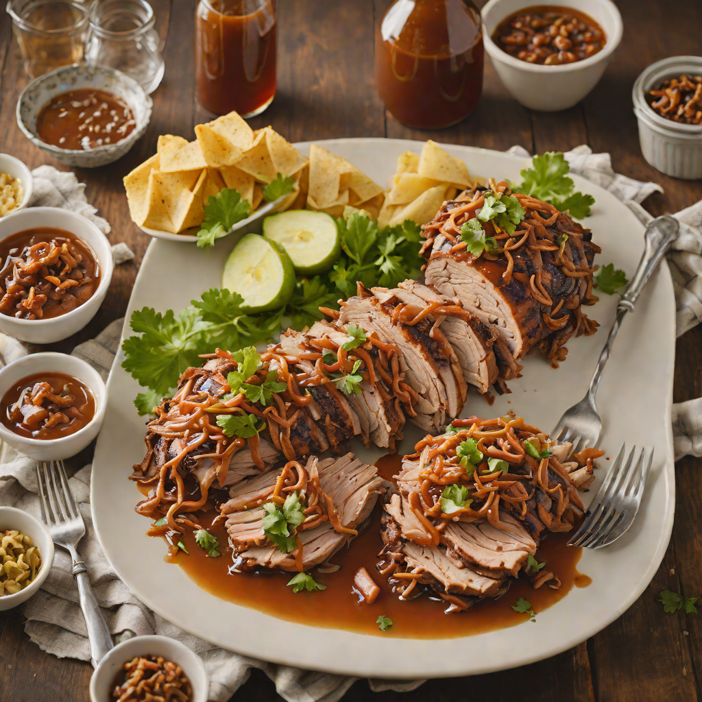 Applewood-Smoked Pulled Pork Shoulder with Tangy Vinegar Sauce