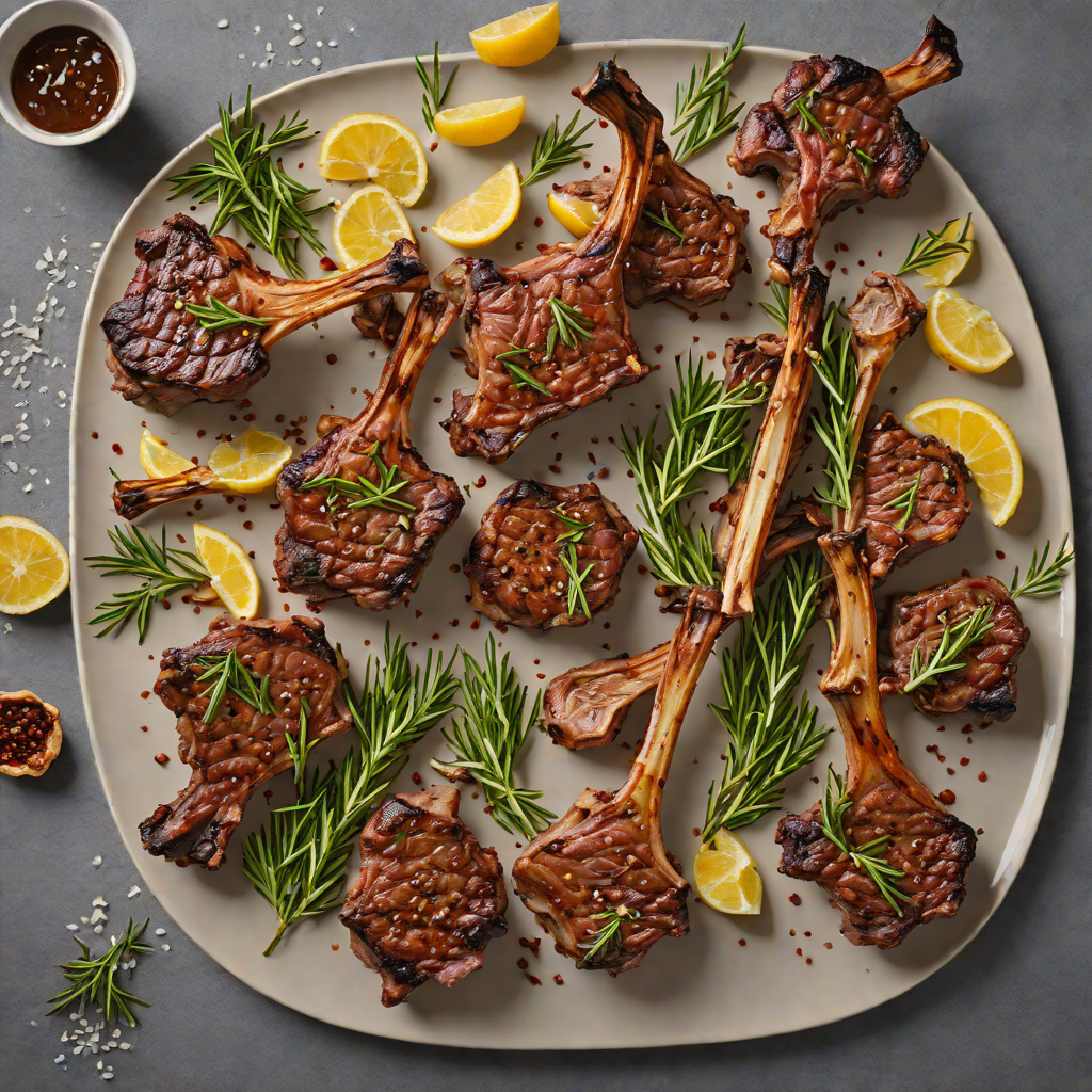 Charred Smoked Lamb Chops with Garlic and Rosemary