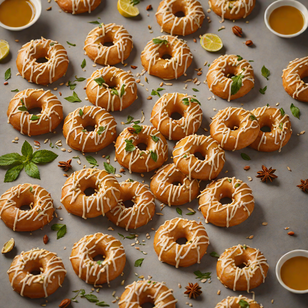 Masala-Spiced Mandazi Doughnuts with Cardamom Honey Drizzle