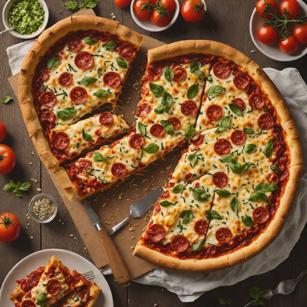 Deep-Dish Style Oven-Baked Chicago Pizza
