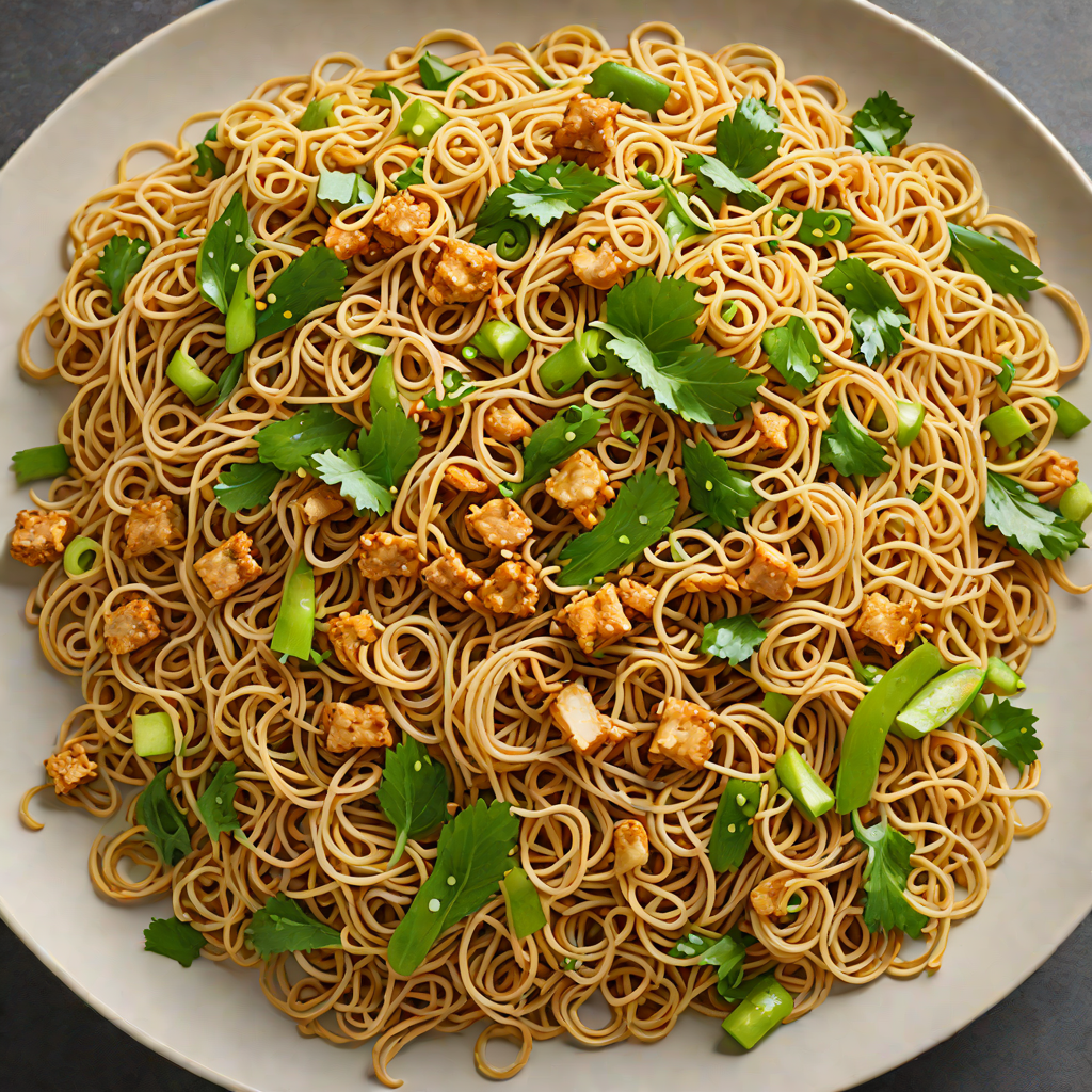 Ginger-Scallion Infused Stir-Fried Noodles