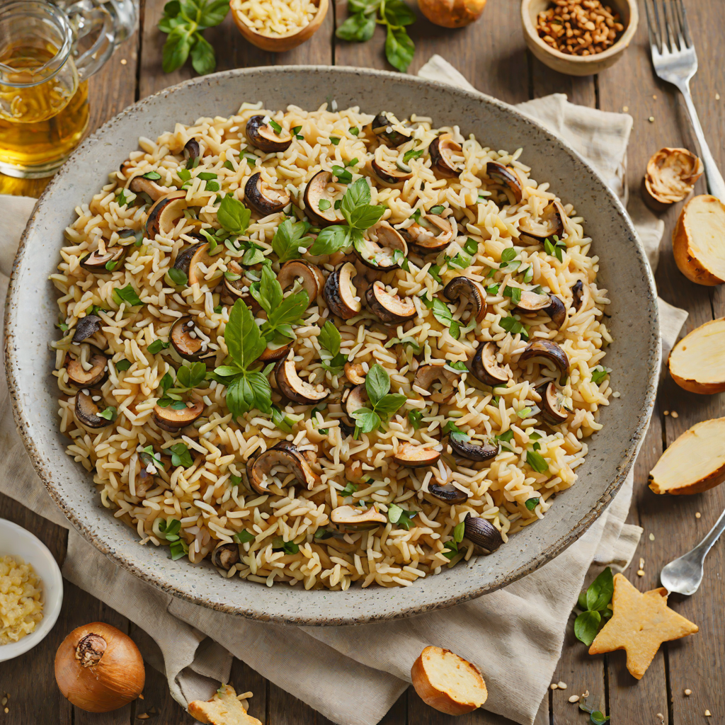 One-Pot Mushroom Risotto with Parmesan and White Wine