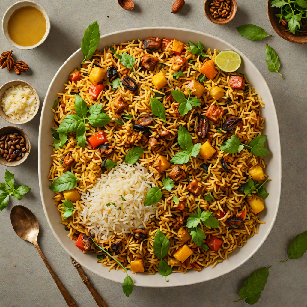 Tamarind-Spiced Vegetable Biryani with Fresh Curry Leaves
