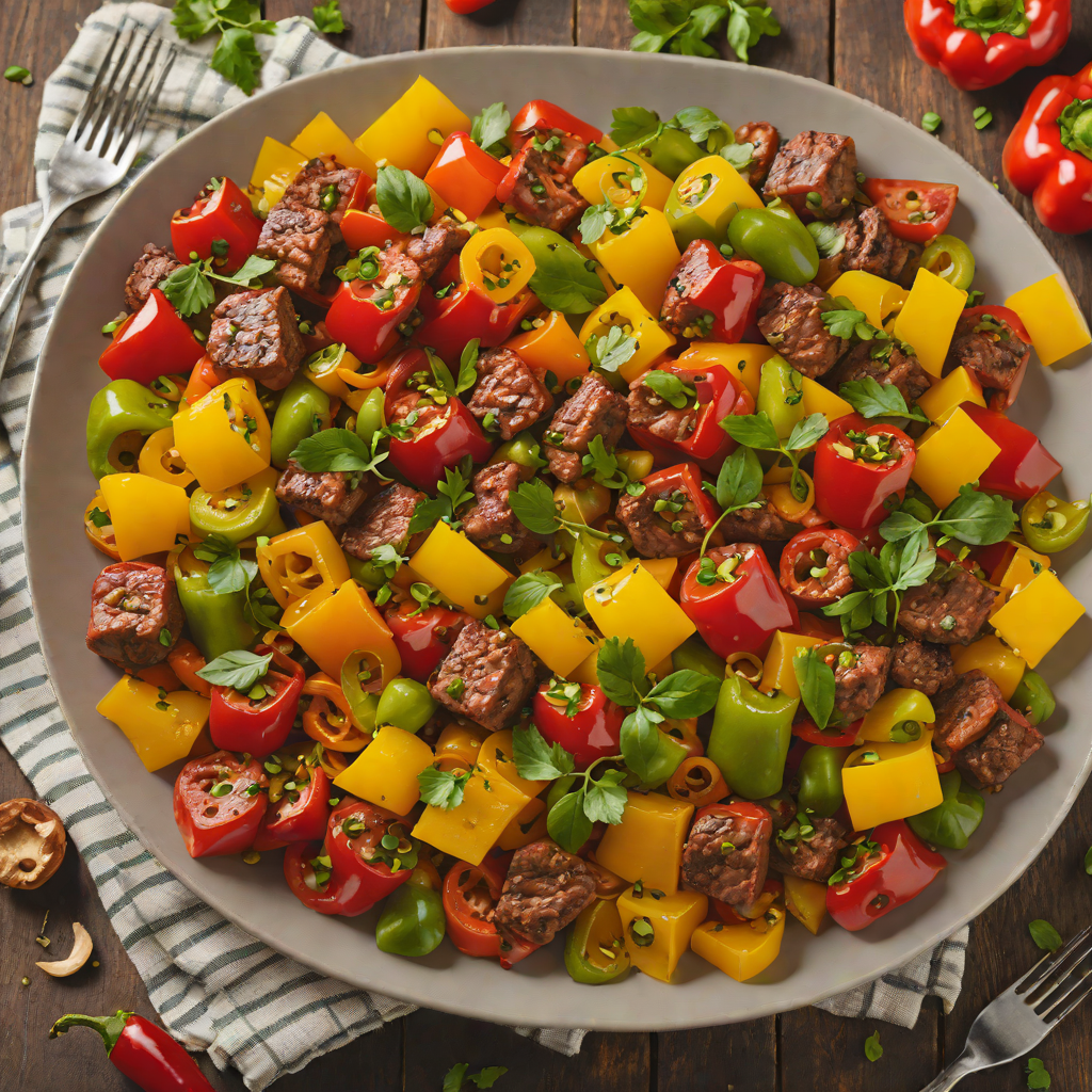 Bell Pepper and Italian Sausage Stir-Fry with Garlic and Herbs