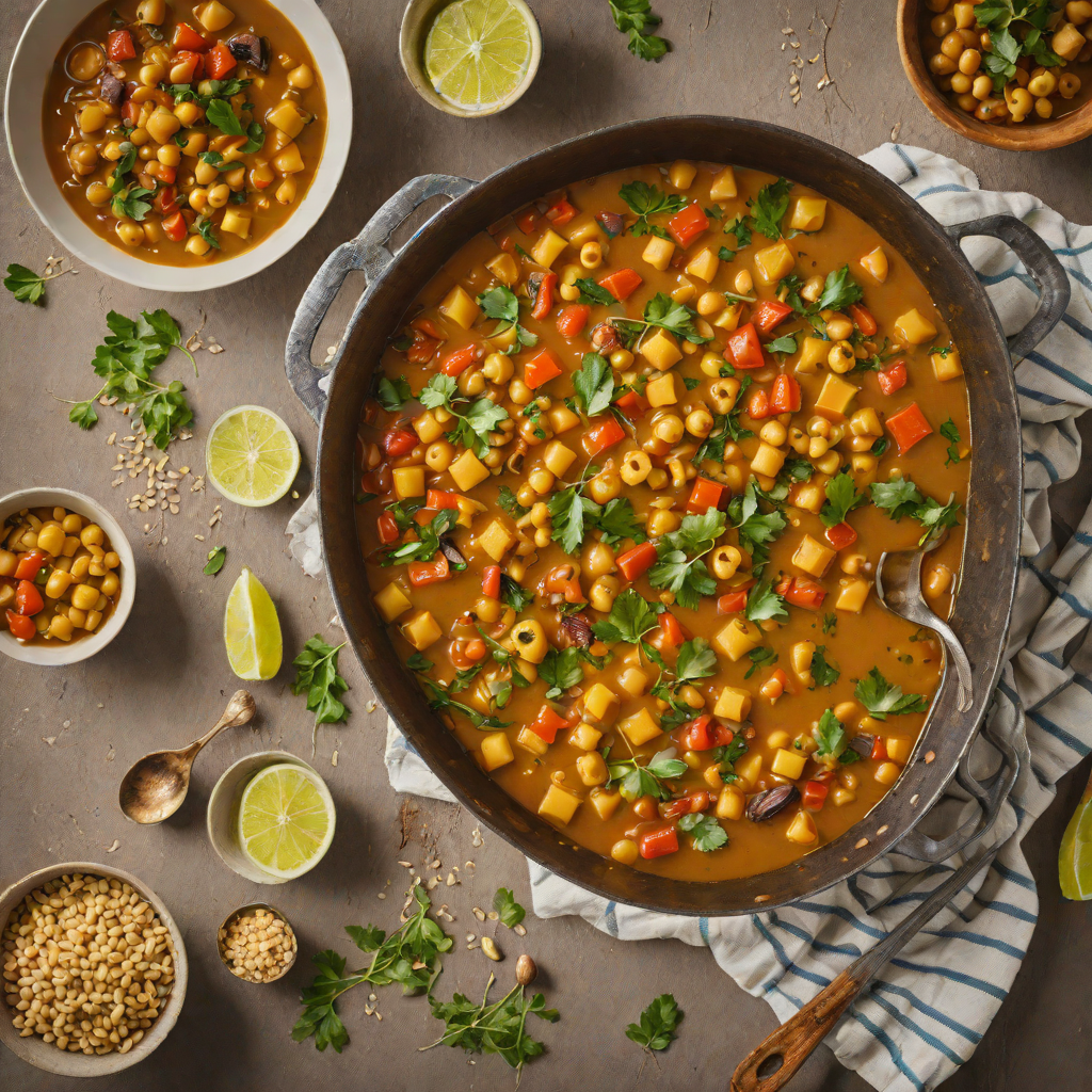 Saffron and Chickpea Mediterranean One-Pot Stew