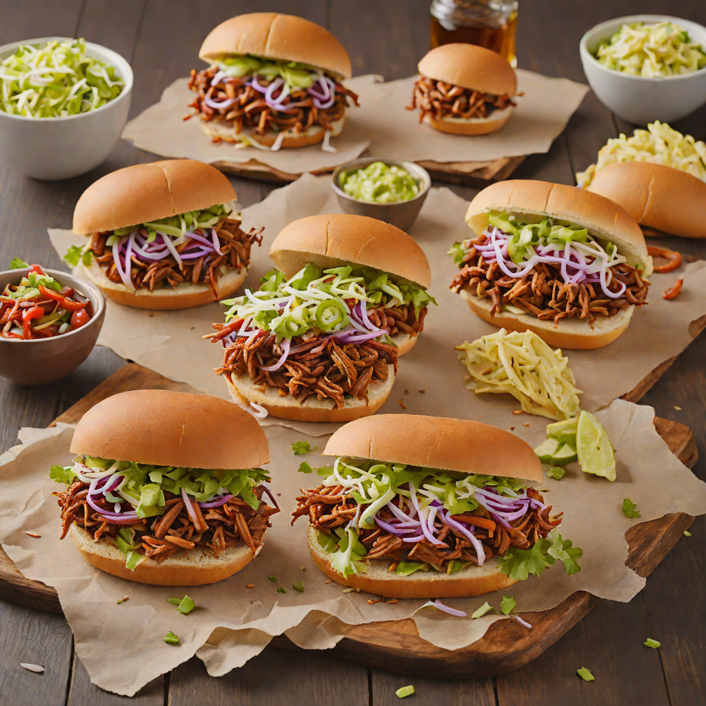 Chipotle Barbecue Pulled Pork Sandwiches with Slaw