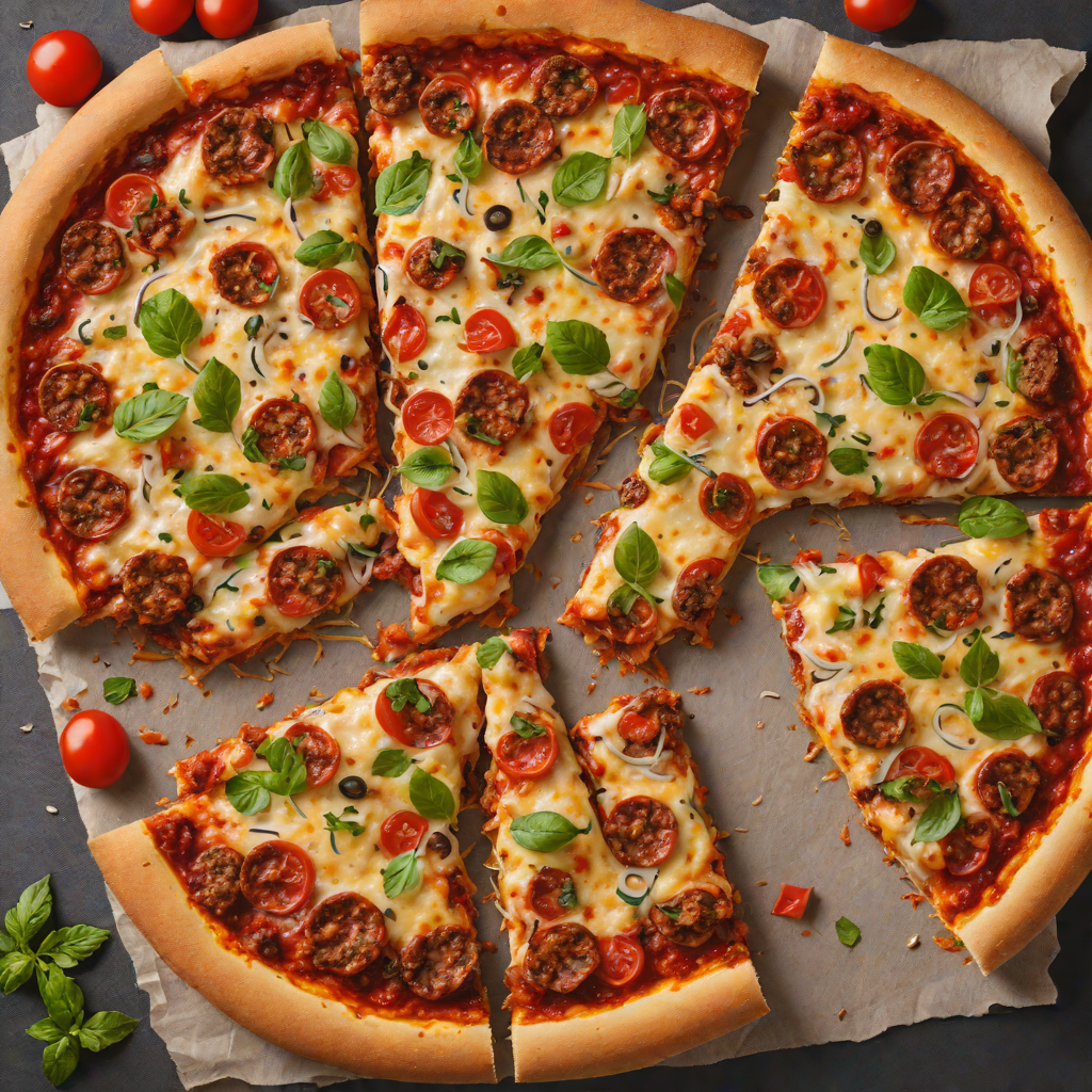 Deep-Dish Sausage and Pepperoni Baked Pizza