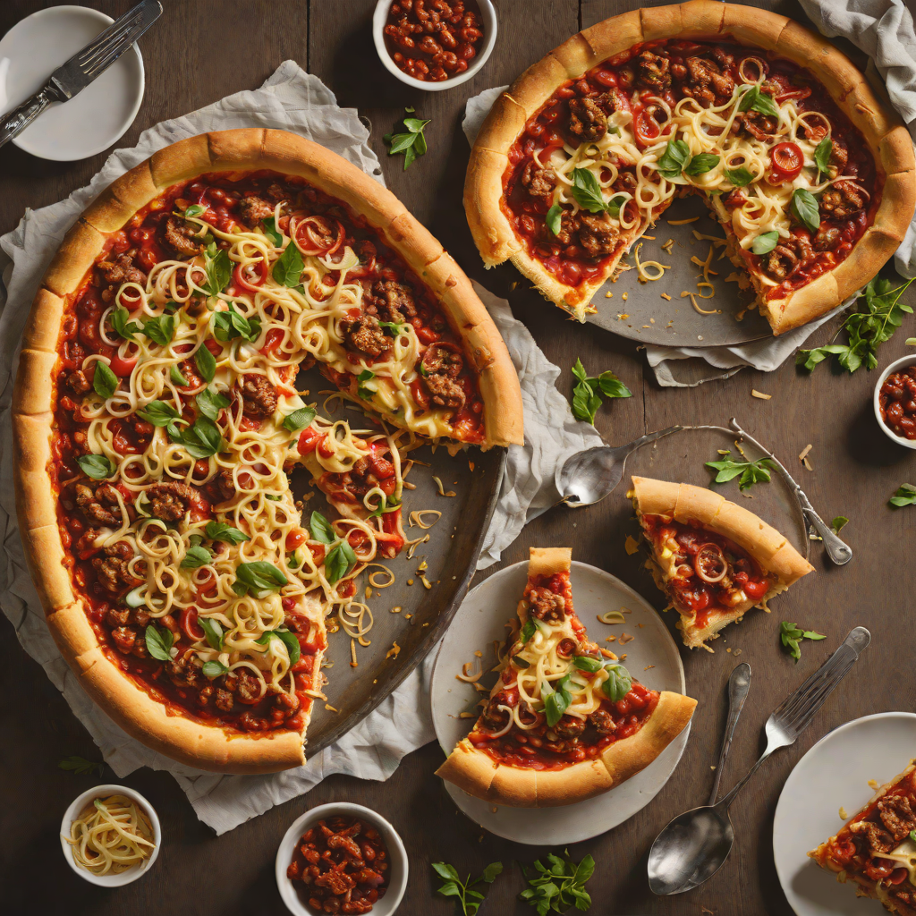 Deep-Dish Style Chicago Pizza with Sausage and Caramelized Onions