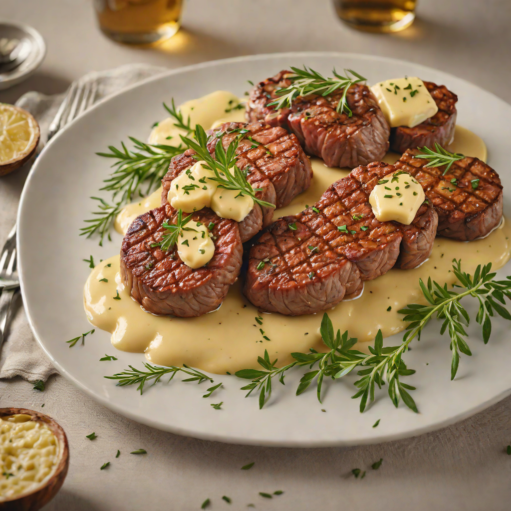 Pan-Seared Beef Medallions with Regional Herb Butter