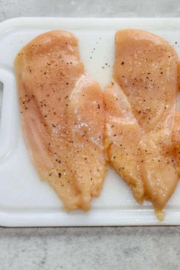 Half-Cut Chicken Breast with Dual-Sauce Presentation