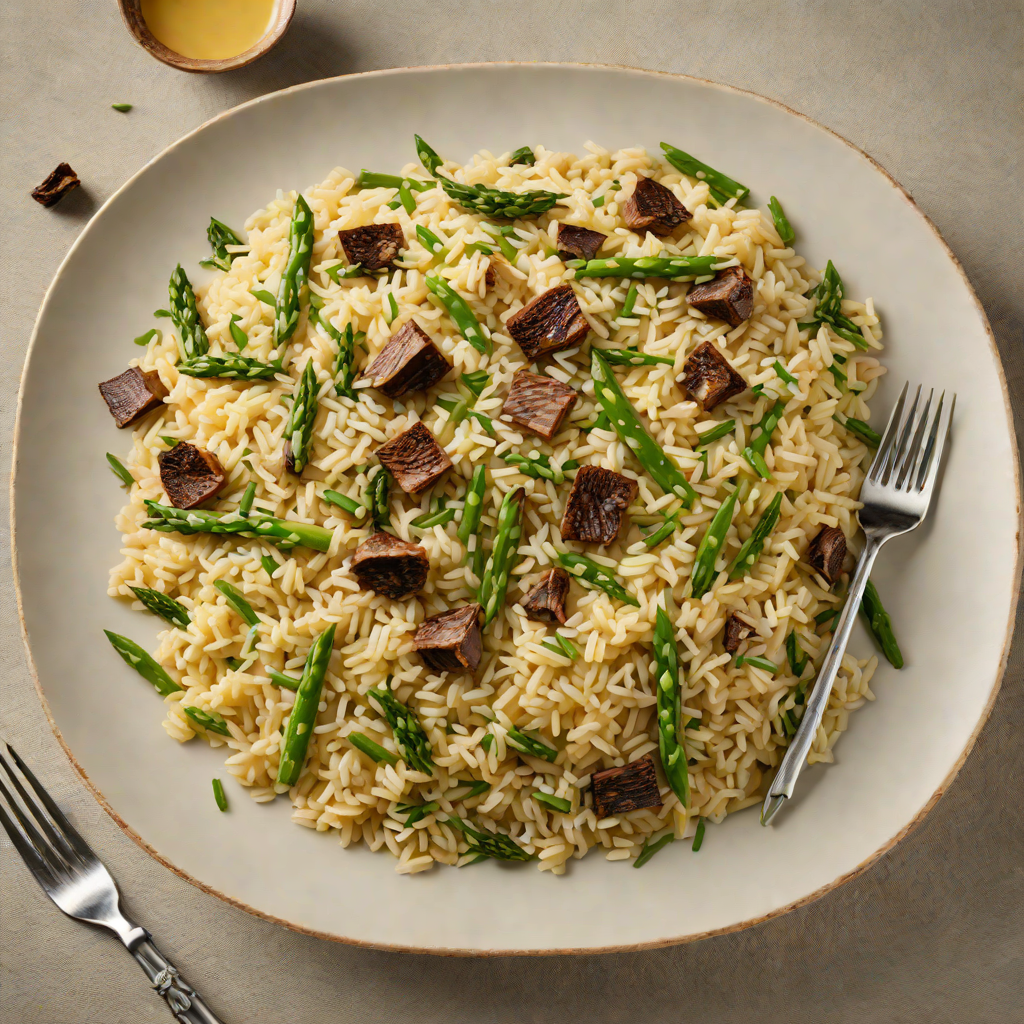 Truffle-Infused Risotto with Asparagus and Parmesan