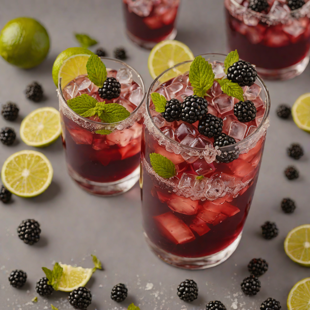 Blackberry Ginger Rum Smash