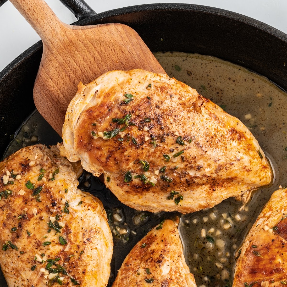 Smith's Signature Pan-Seared Chicken with Census Herb Butter