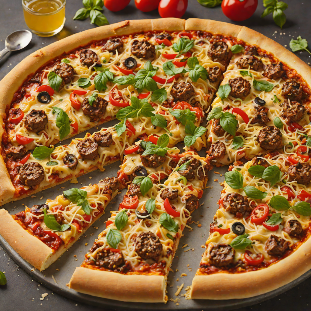Deep-Dish Baked Italian Sausage and Pepper Pizza