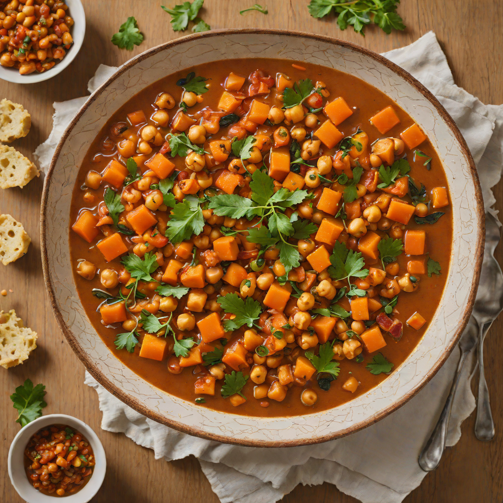 Harissa-Spiced Chickpea and Carrot Stew