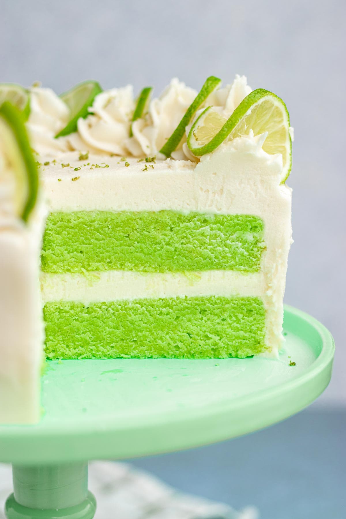 Key Lime Layered Cake with Zesty Lime Glaze