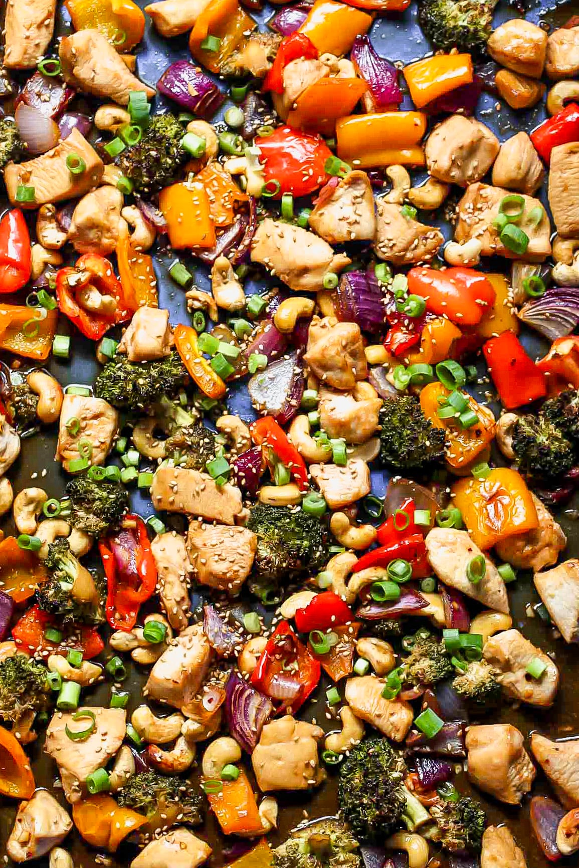 Honey-Sesame Glazed Chicken Sheet Pan Dinner