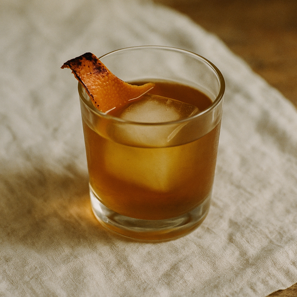 Oaxaca Old-Fashioned with Smoked Tequila and Mole Bitters