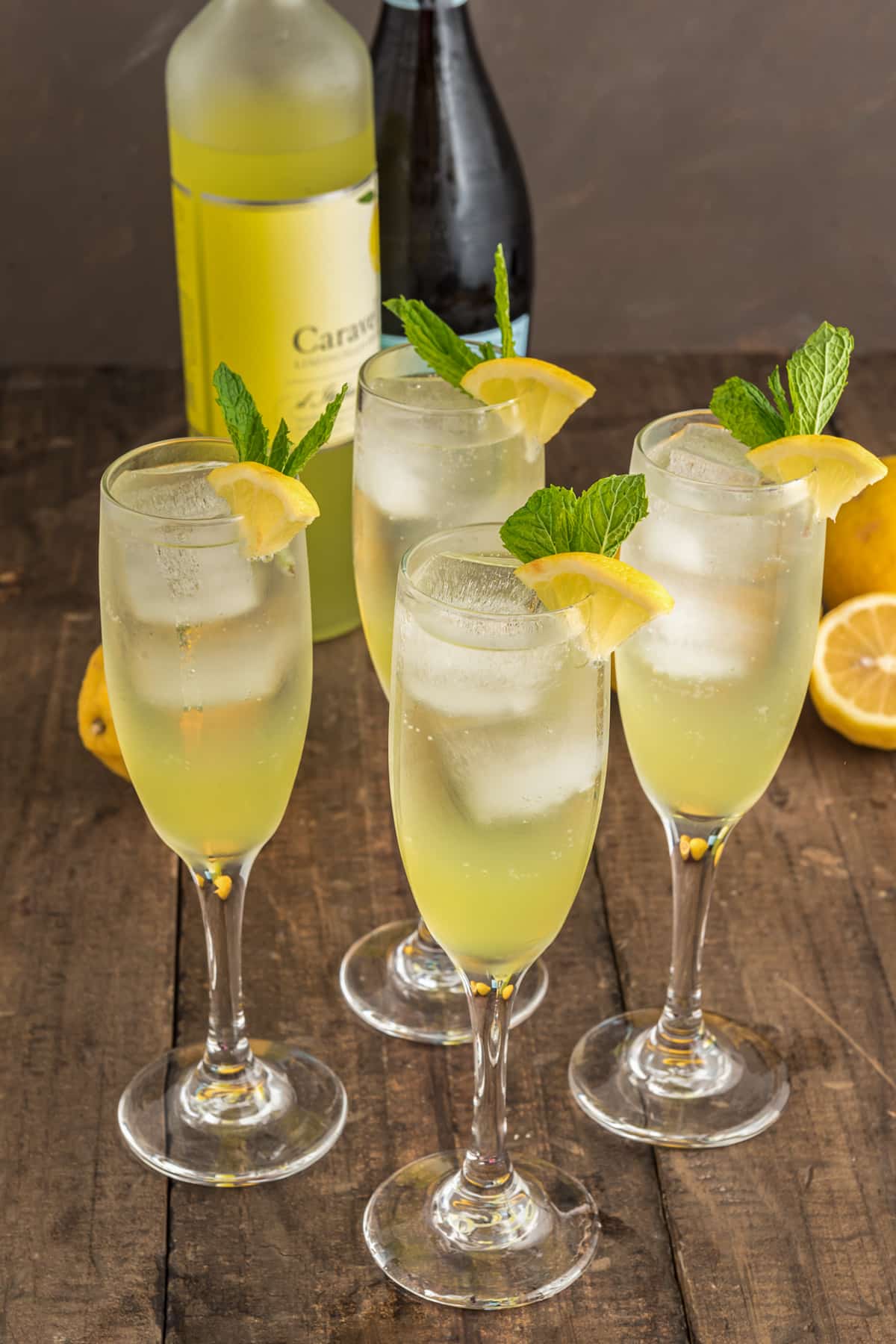 Limoncello and Sparkling Water Summer Spritz