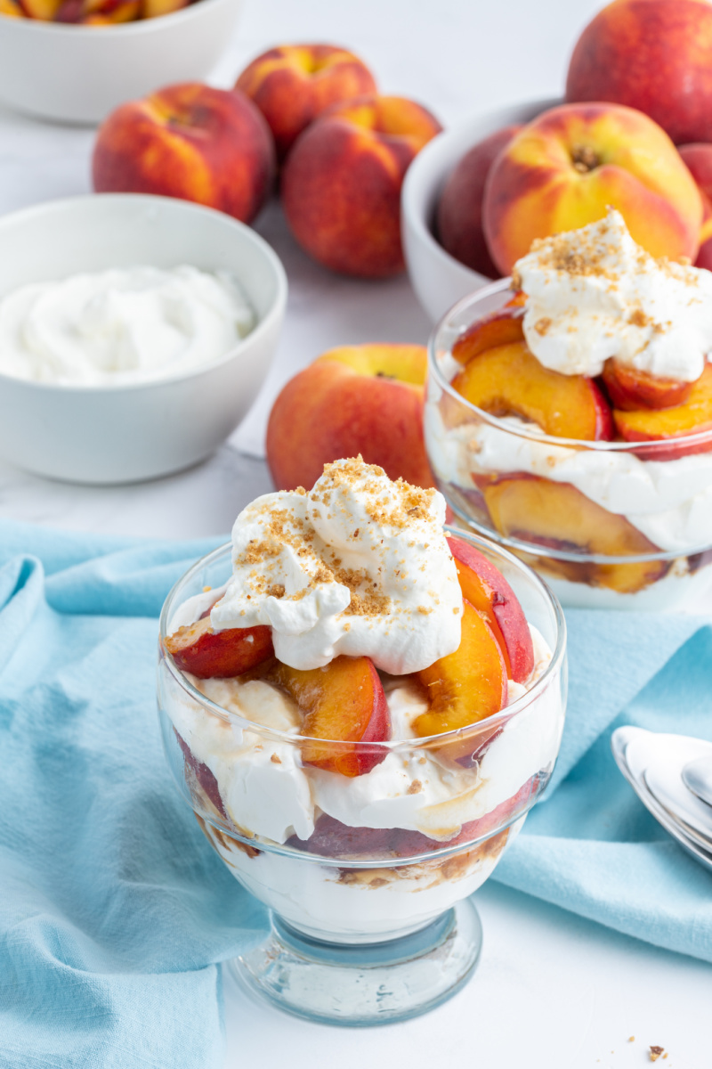 Peaches and Cream No-Bake Parfait