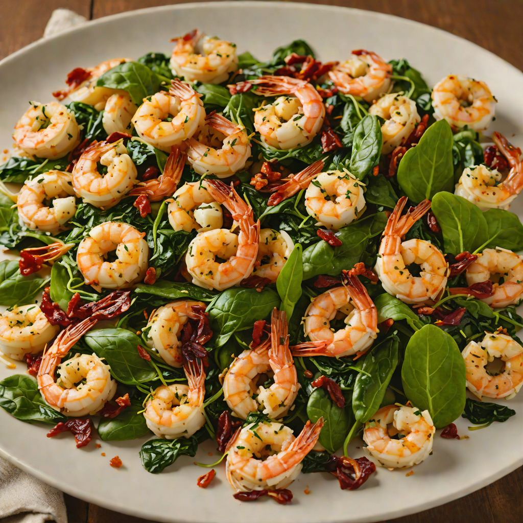 Tuscan Sautéed Garlic Shrimp with Spinach and Sun-Dried Tomatoes