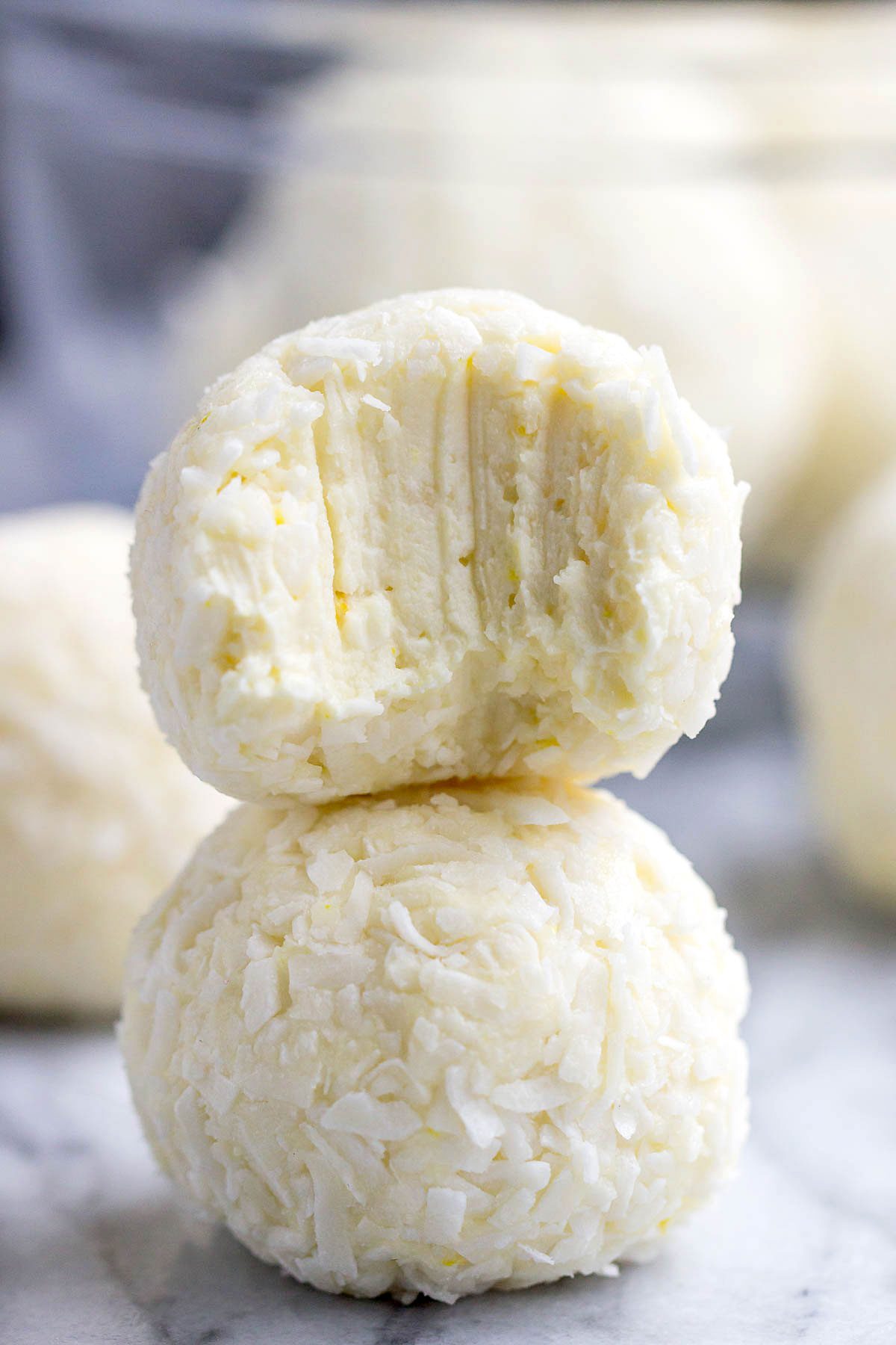 No-Bake Lemon Cheesecake Fat Bombs with MCT Oil