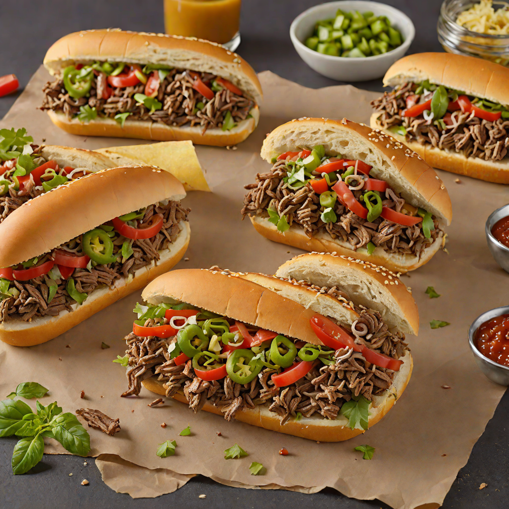 Spiced Chicago-Style Italian Beef Sandwiches