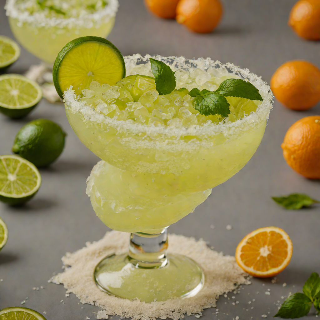 Frozen Tequila Lime Margarita with Orange Liqueur