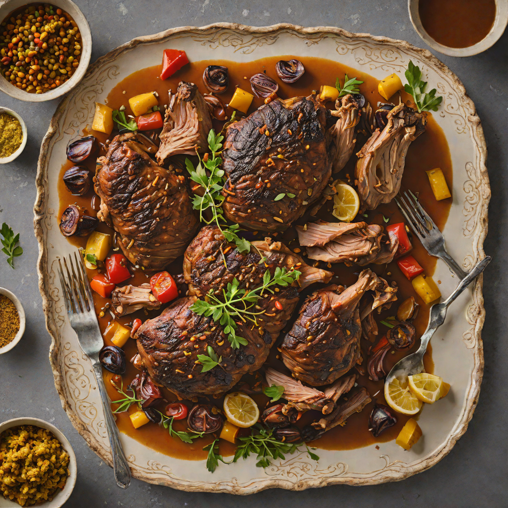 Slow-Roasted Moroccan Lamb Shoulder with Ras el Hanout