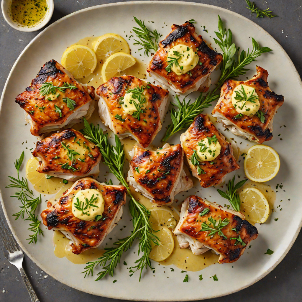Pan-Seared Chicken Thighs with Garlic Herb Butter and Crispy Skin