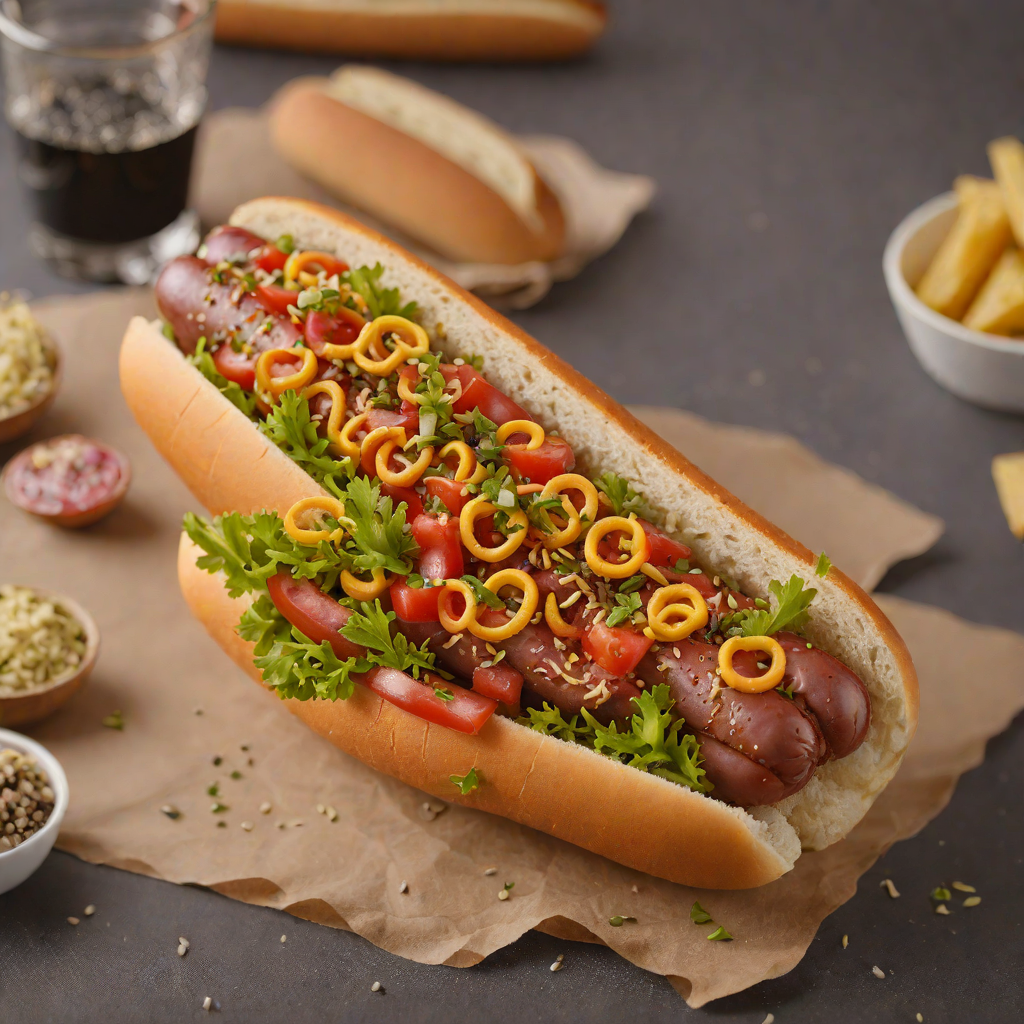 Chicago-Style Hot Dog with Poppy Seed Bun