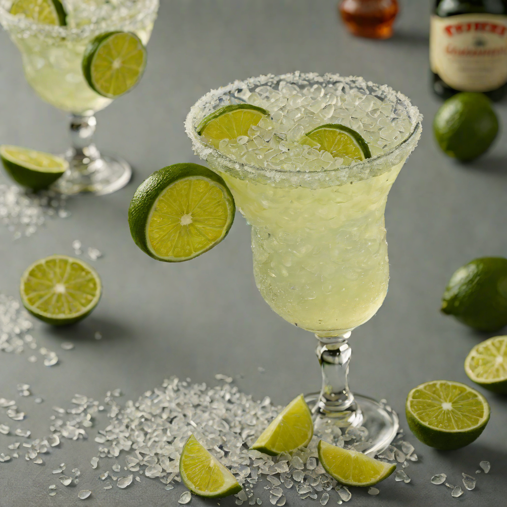 Salt-Rimmed Margarita on the Rocks with Cointreau